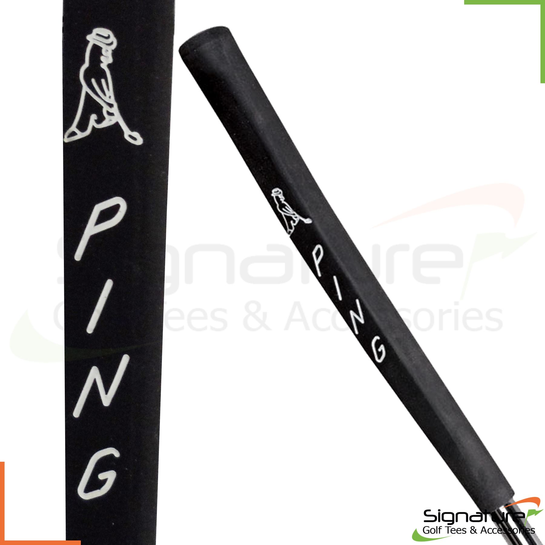 Ping Compound Putter Grip Classic Black Ping Man + Grip Tape eBay