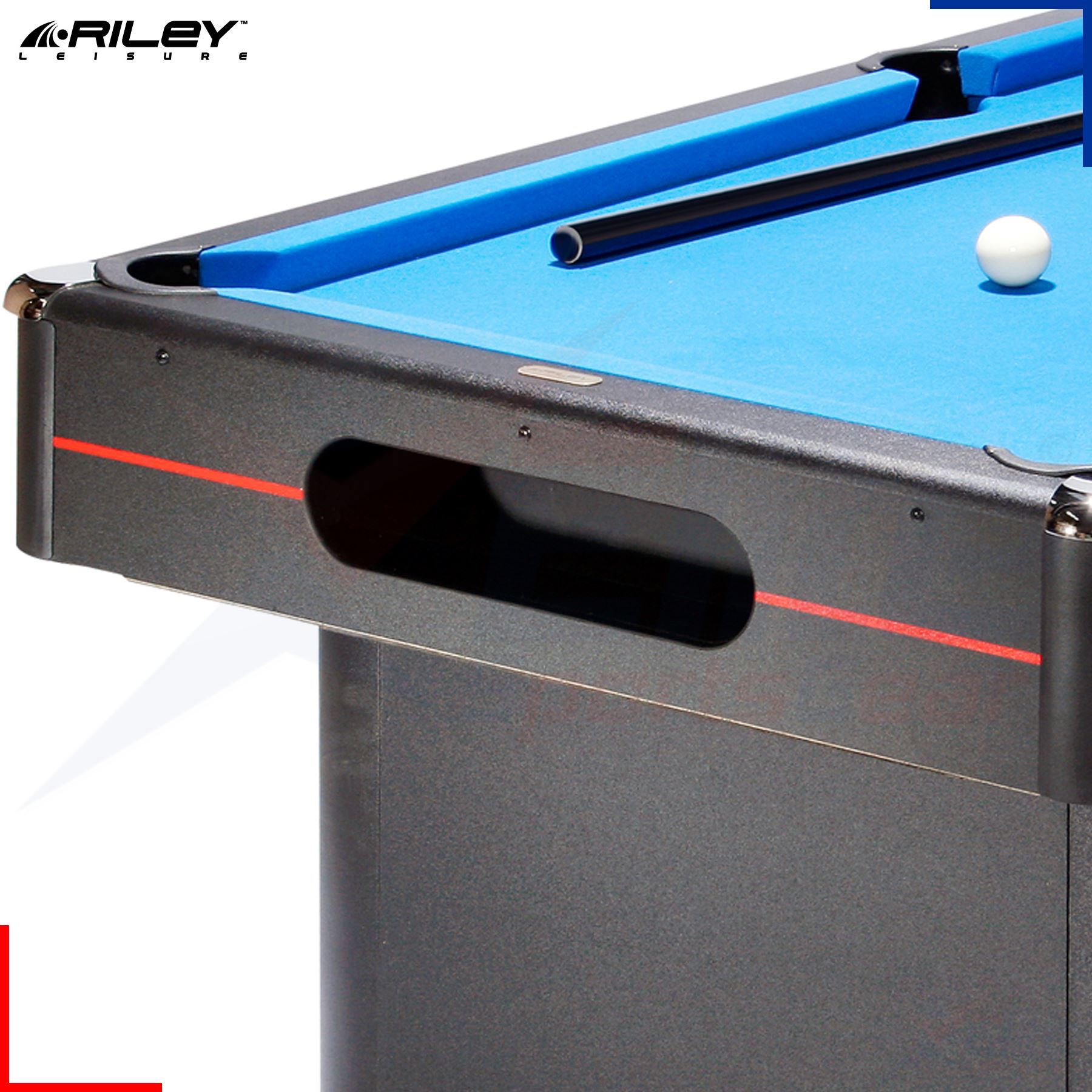 Riley 6ft Deluxe Pool Table, Cues & Balls With Ball Return System eBay