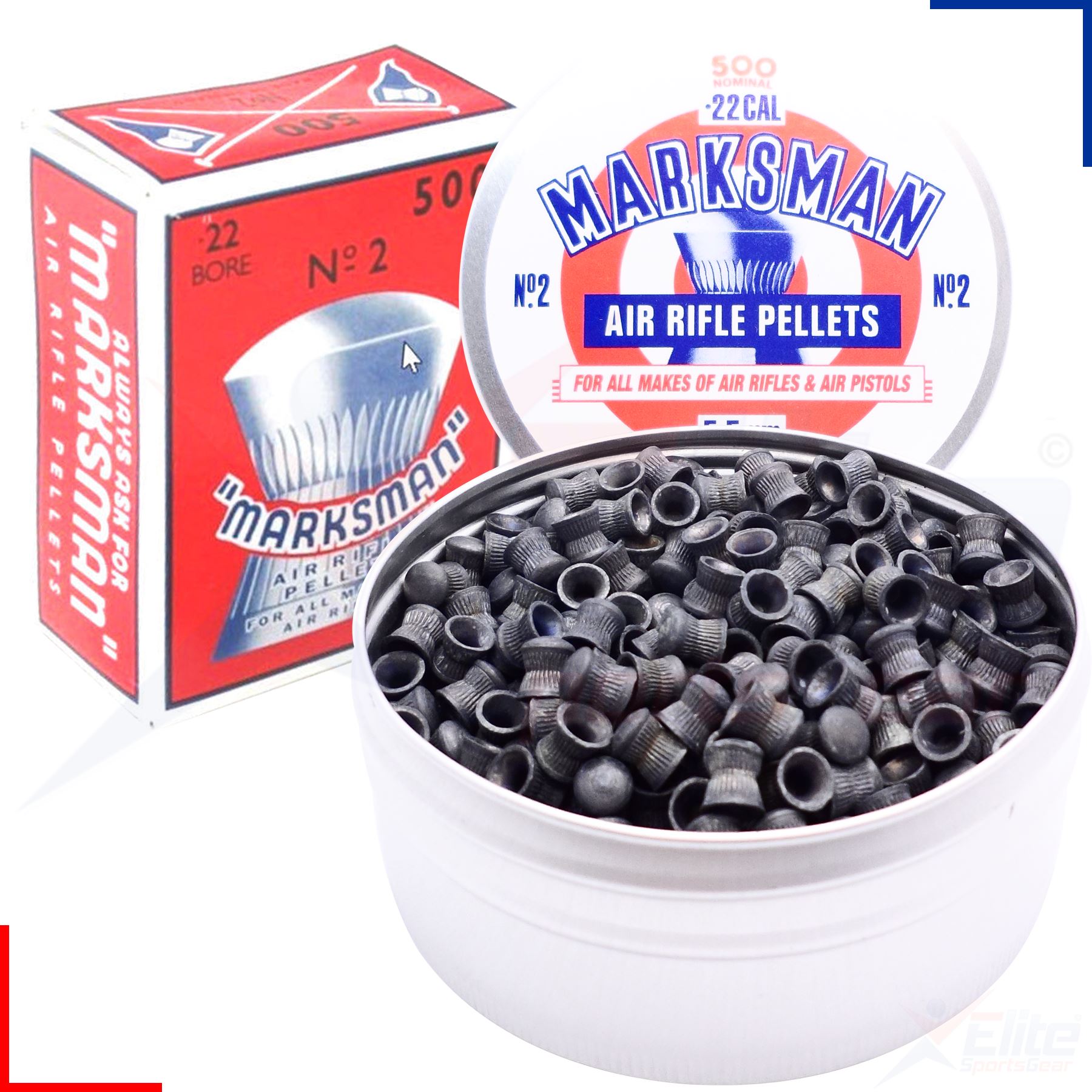 Marksman .177 .22 Domed Pointed Airgun Rifle Pistol Hunting Lead Pellets