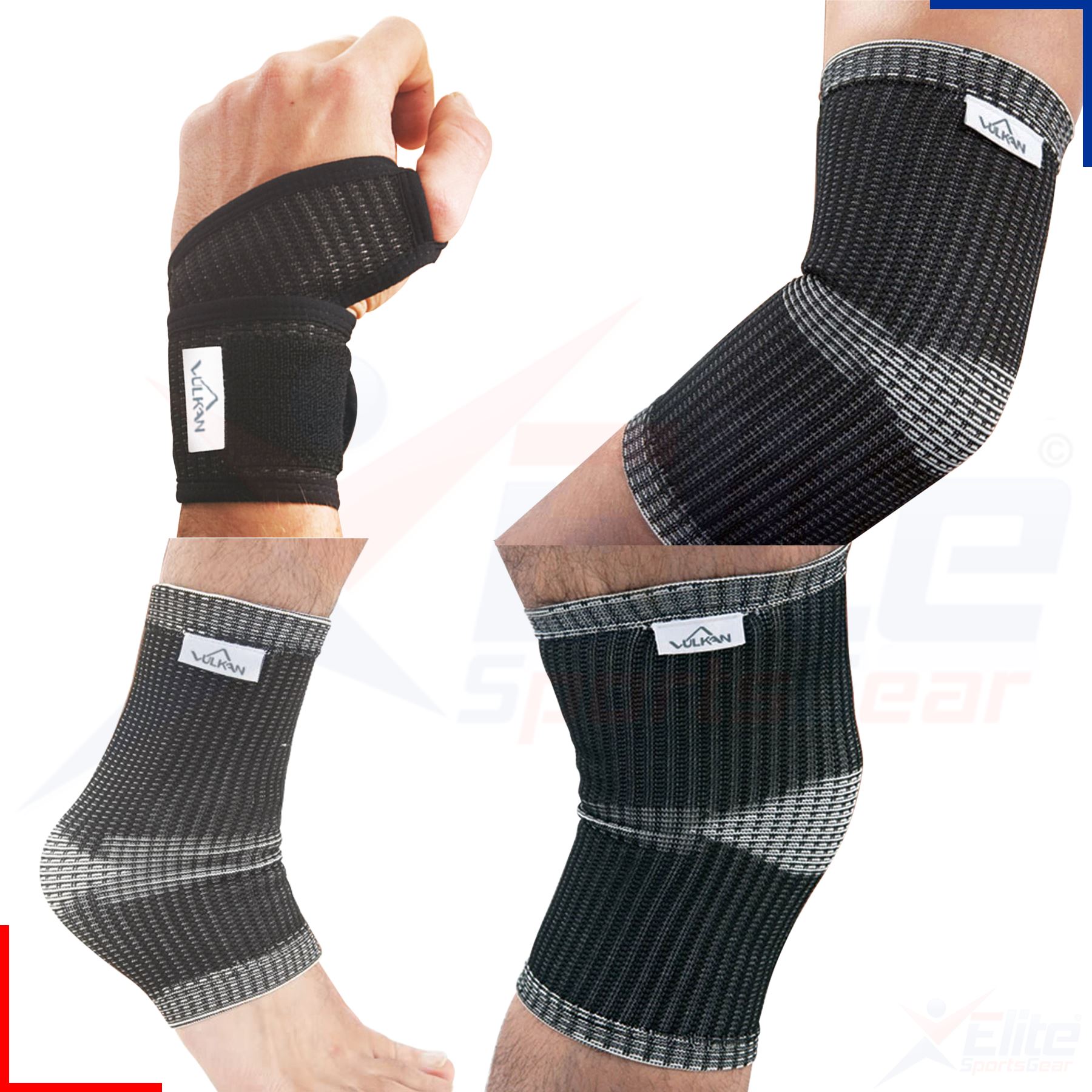 Vulkan AE Wrist, Elbow, Knee, Ankle Supports Arthritis Strain Relief