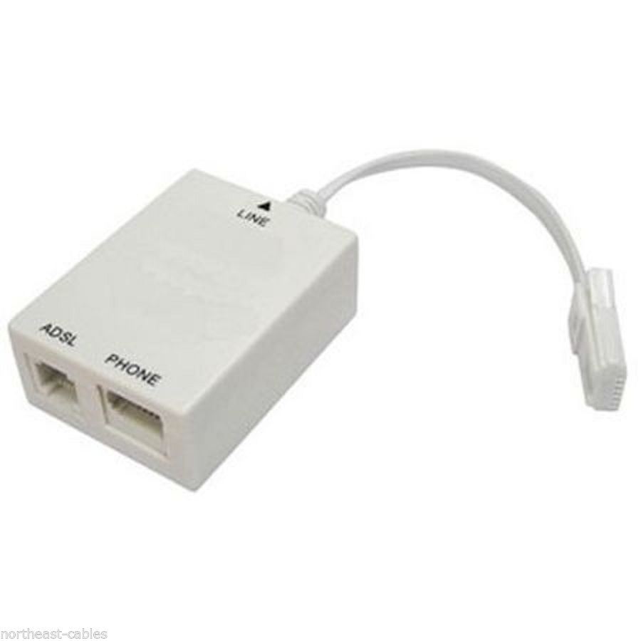 Dynamode ADSL Broadband & Phoneline Microfilter / Splitter For BT, Sky