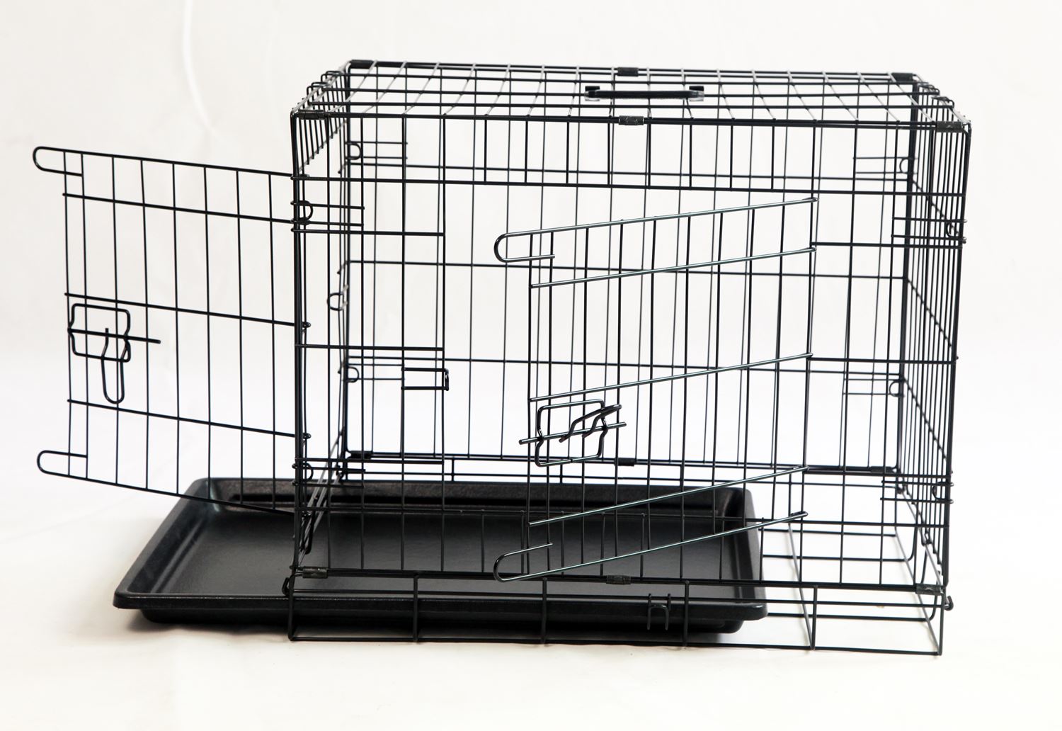 Dog Crates Cages Puppy Pet folding metal foldable 24 30 36 42 48inch