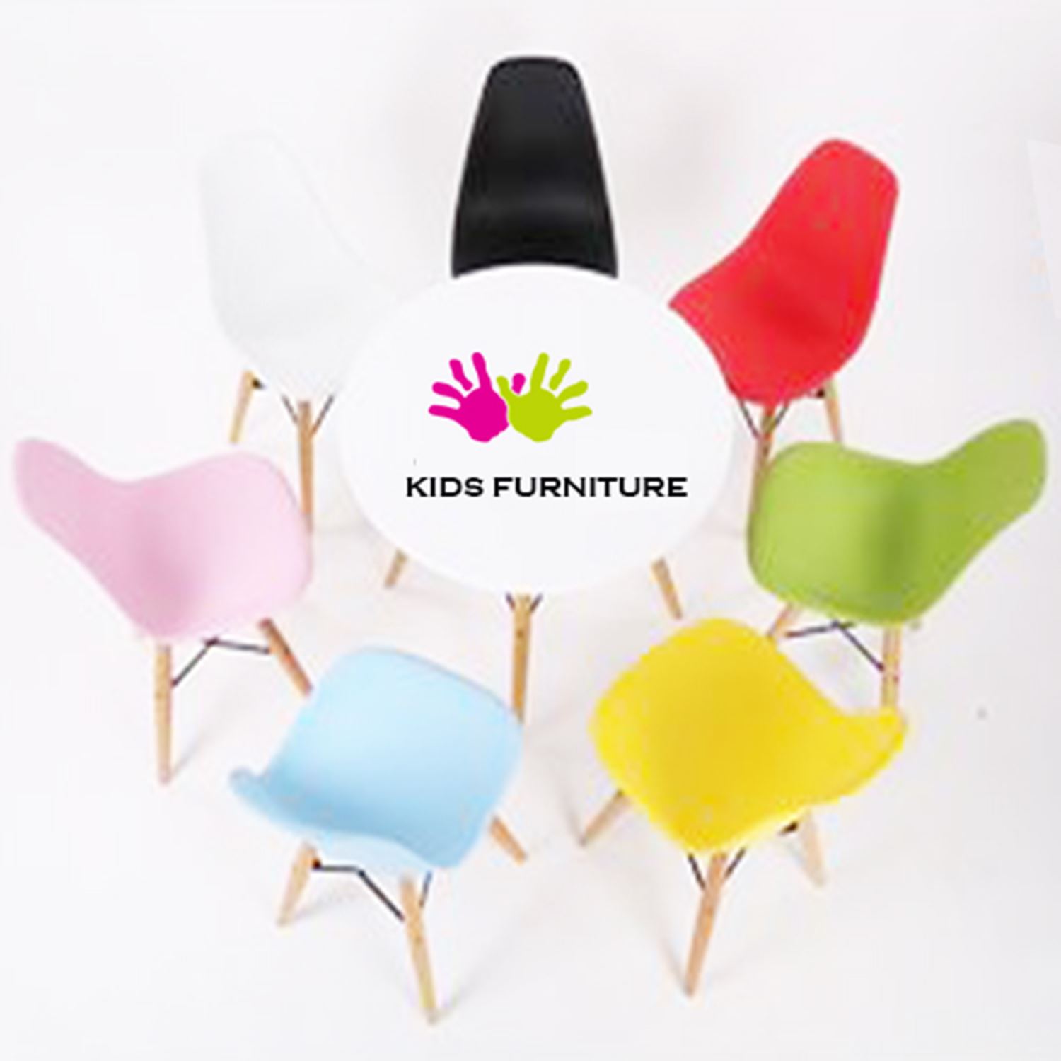 Child Kids Mmilo Eiffel Inspired Contemporary Table & set of 2 white