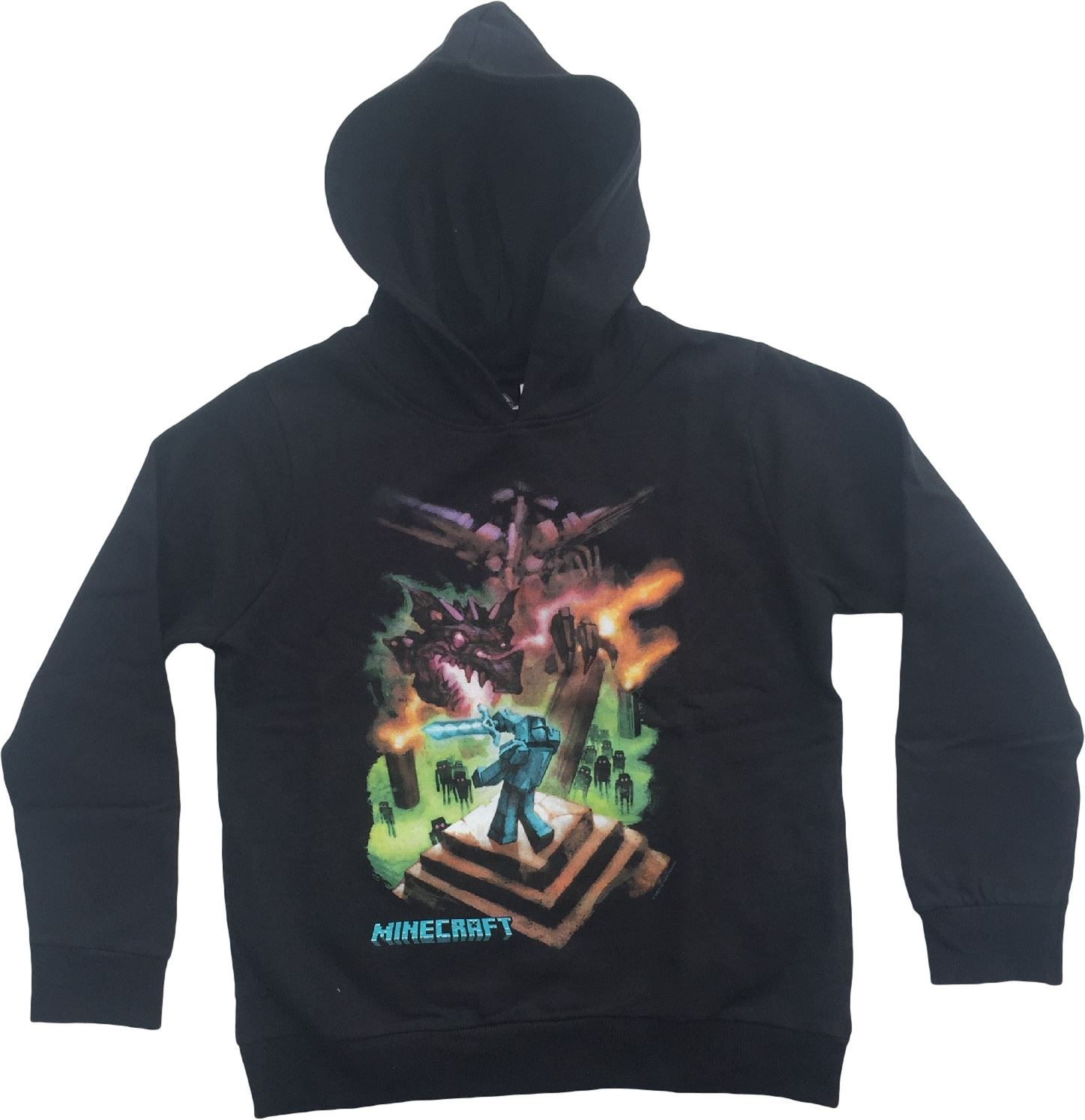 minecraft hoodie mine craft hoody official enderdragon youth black ebay minecraft hoodie mine craft hoody official enderdragon youth black ebay