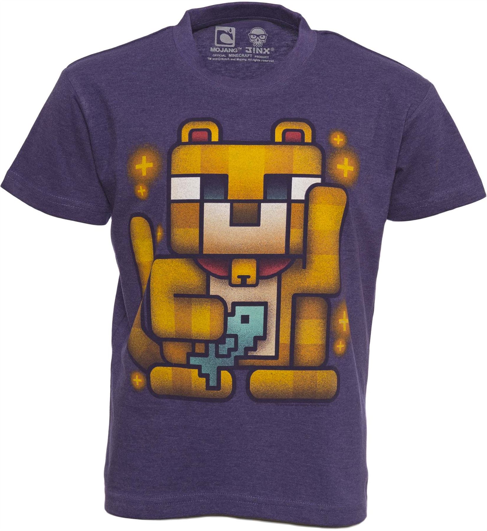 Minecraft LUCKY OCELOT Youth T Shirts Stampy Cat Mine craft Tops eBay