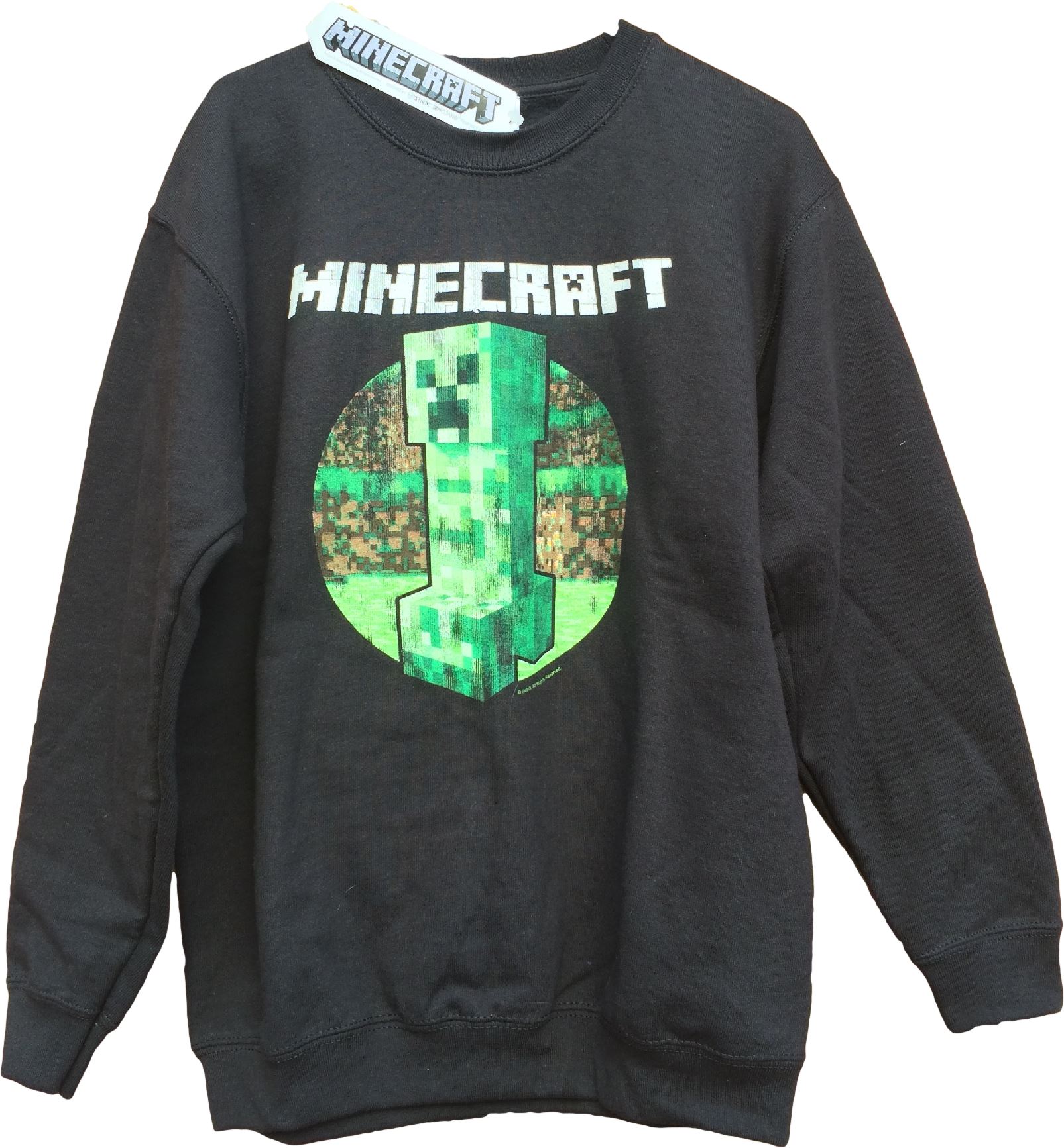 Minecraft Sweater Mine Craft Jumper Official CREEPER RETRO Youth 56 eBay