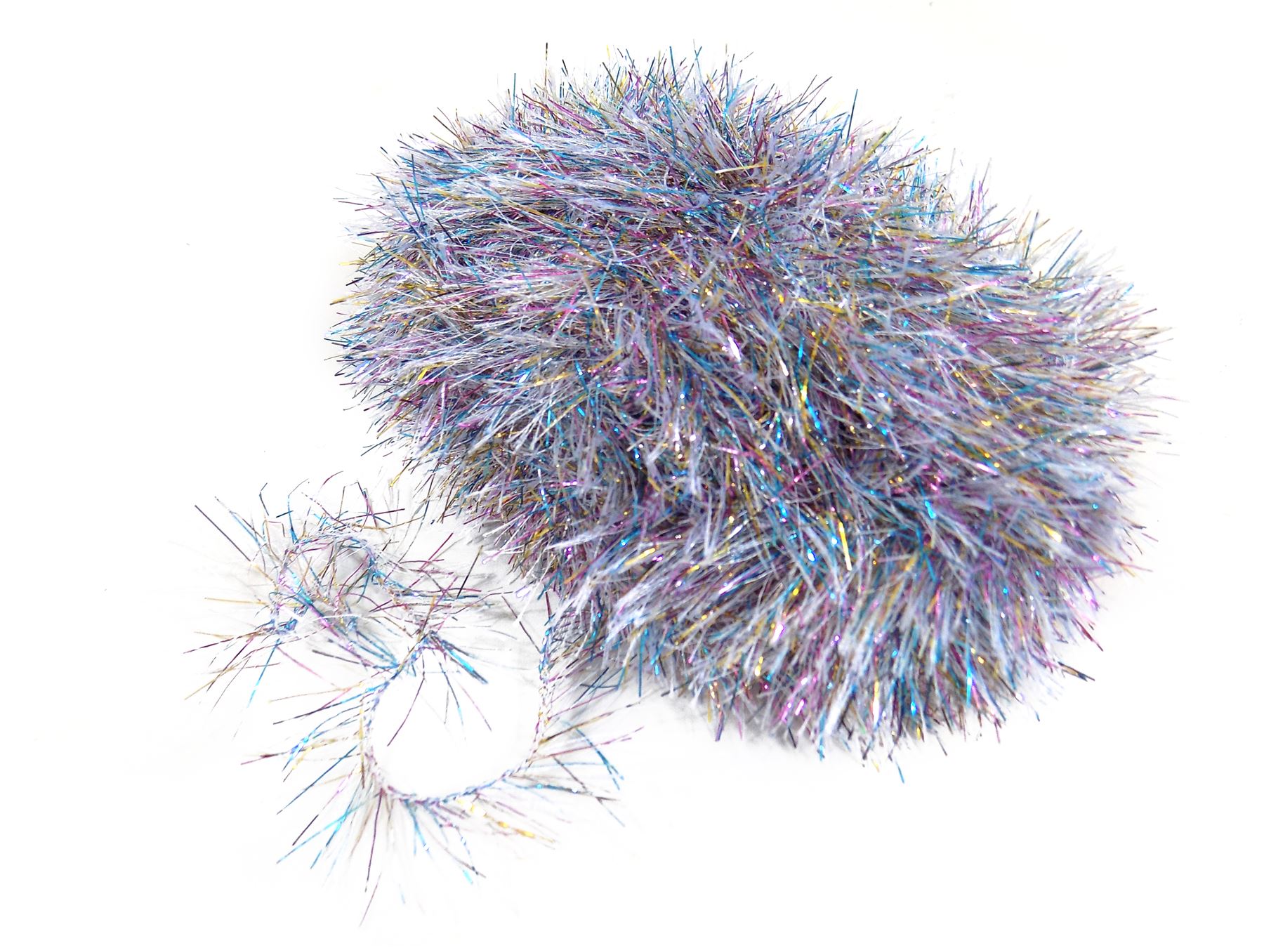 Tinsel Sparkle Eyelash Chunky 50g Wool Yarn Ball Free Scarf Pattern *30