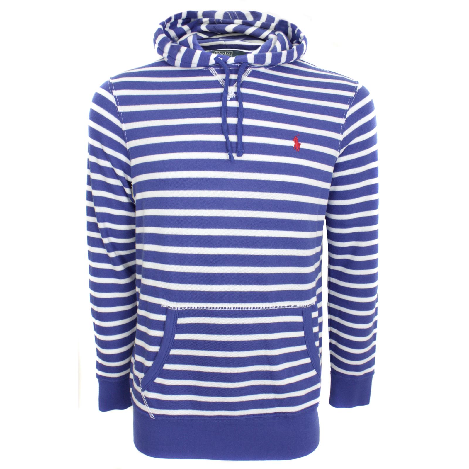 RALPH LAUREN HOODIE MENS BLUE WHITE STRIPE HOODED TOP eBay