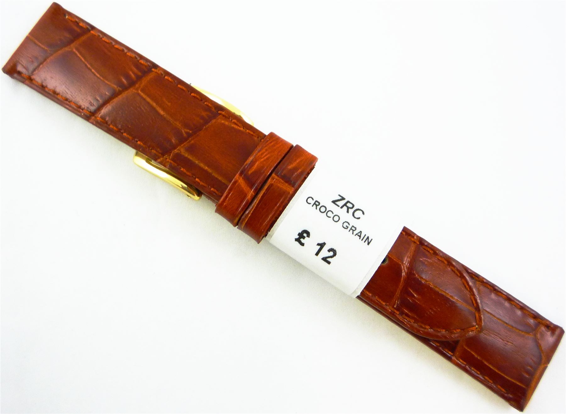 ZRC 519 Genuine Leather AntiAllergic Handmade Watch Strap France