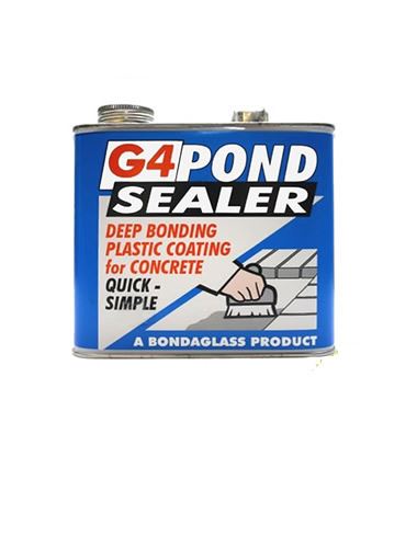 G4 Pond Sealer Clear/Black Paint Bondaglass Waterproof Concrete Seal