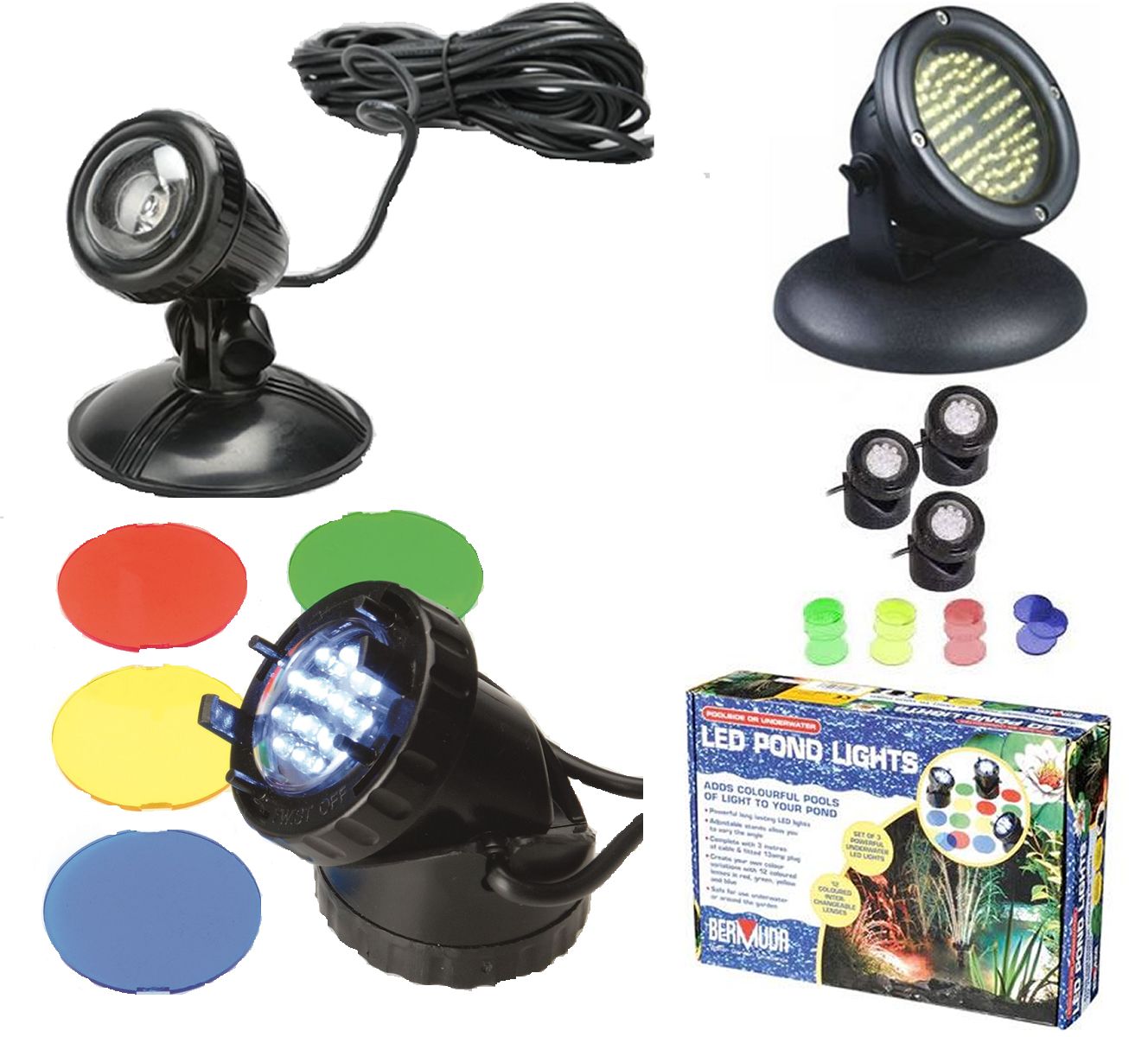 Bermuda LED Garden or Underwater Koi Fish Pond Lights Ideal Present