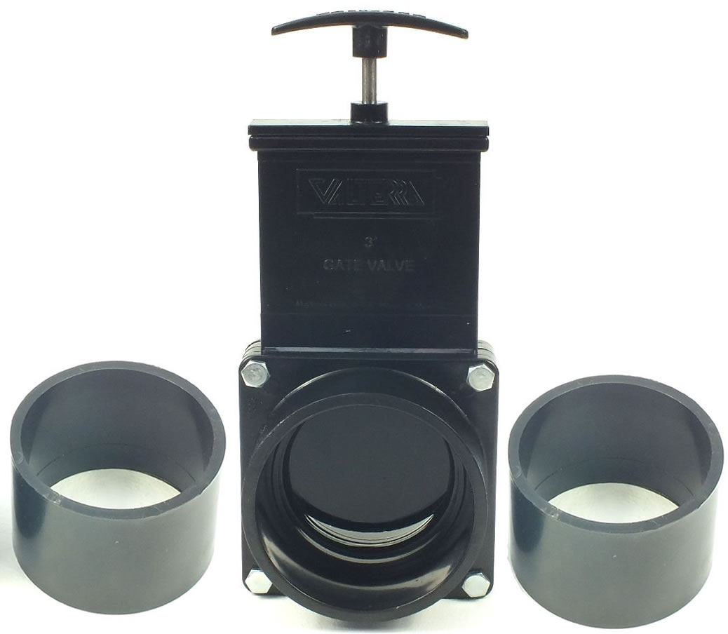 Slide Gate Valve Valterra Outlet Drainage Pipe Koi Fish Pond Filter 1.5