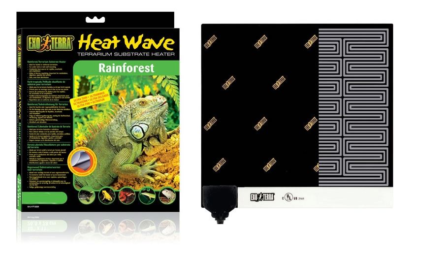 Exo Terra Rainforest Heat Wave Mat Reptile Vivarium Terrarium Heater