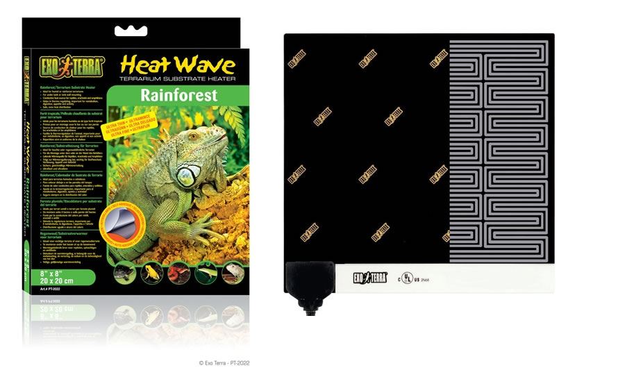 Exo Terra Rainforest Heat Wave Mat Reptile Vivarium Terrarium Heater