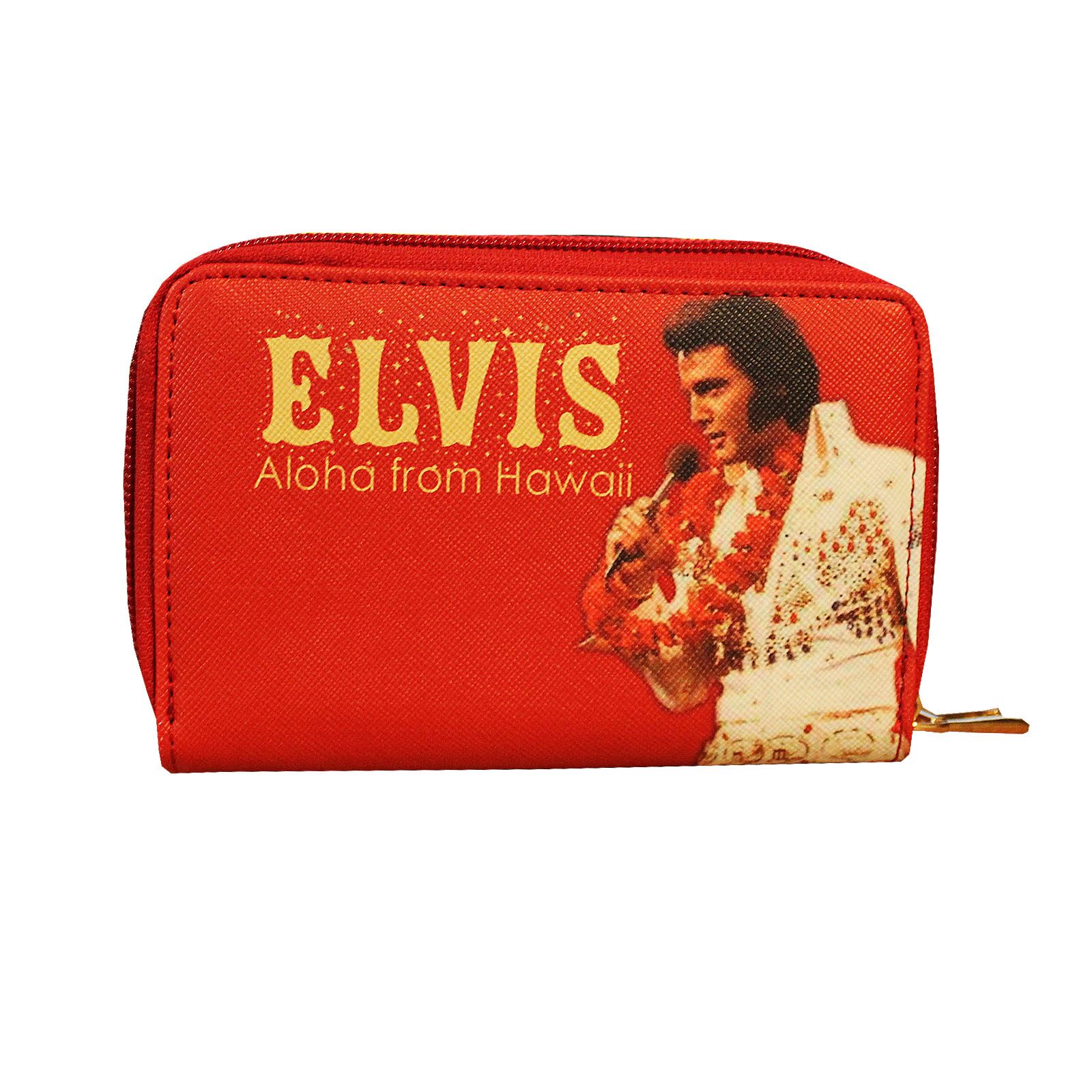 Womens Elvis Presley Diamante Aloha From Hawai Vintage Faux Leather