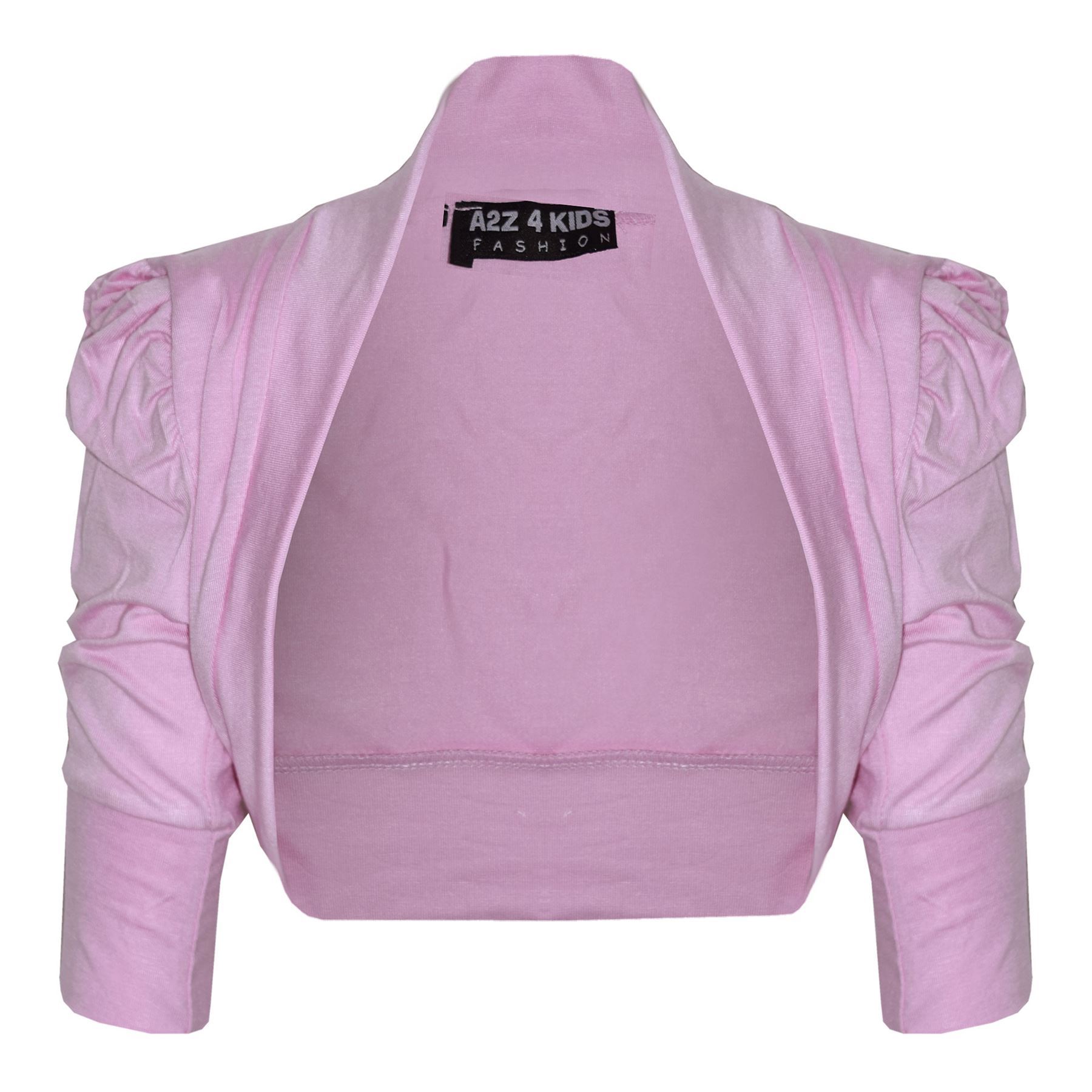 A2z4kids Mädchen Bolero Strickjacke - Gerüschte Ärmel Cropped Design 2-13 Jahre