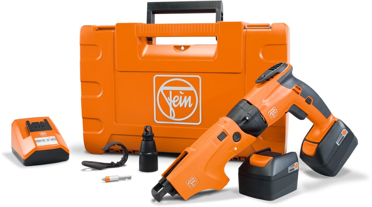 Fein ASCT 18 18v Cordless Drywall Autofeed Screw Gun 2 x 3.0ah LiIon