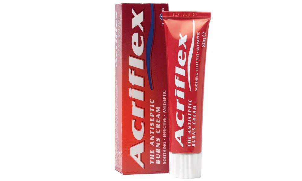 Acriflex Burns Cream 30g Antisceptic Healing for Burns, Scalds and