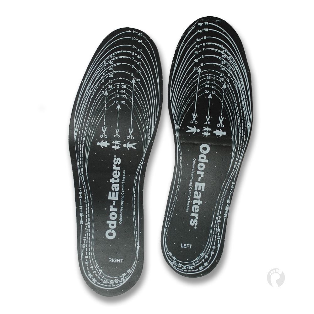Odor Eaters Ultra Comfort Insoles Charcoal Deodorising Layer Thin