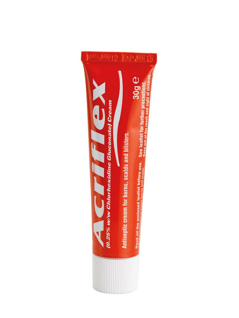 Acriflex Burns Cream 30g Antisceptic Healing for Burns, Scalds and