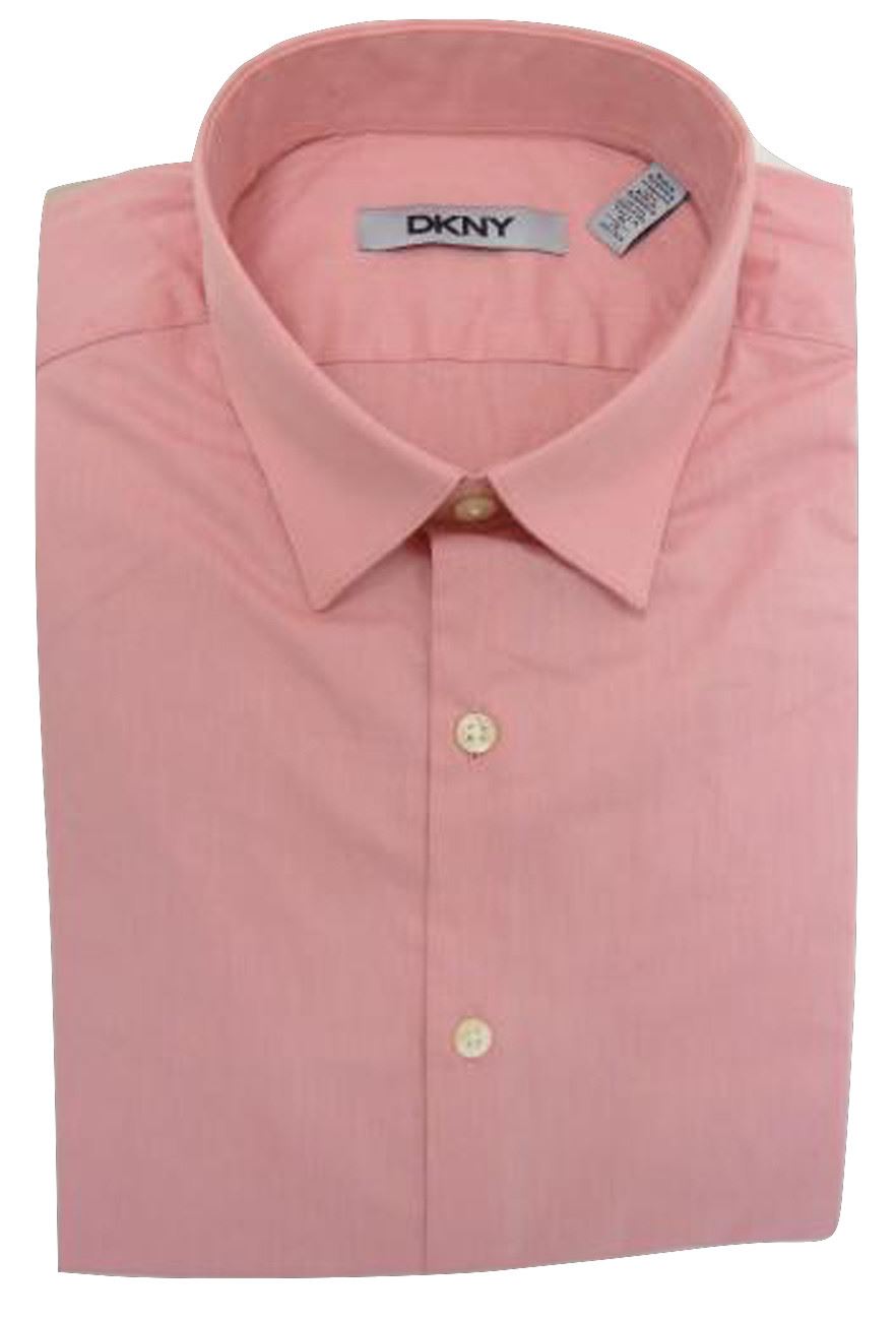 Mens Shirt DKNY Slim Fit Pure Cotton Long Sleeve Designer eBay