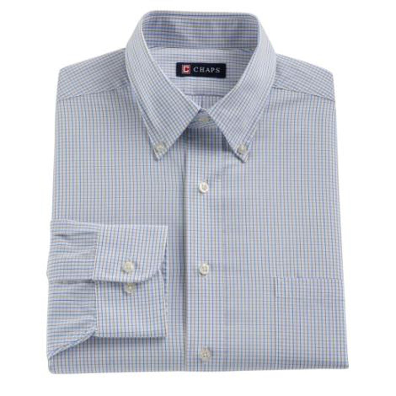 Mens Shirt CHAPS Cotton Rich Easycare Long Sleeve eBay