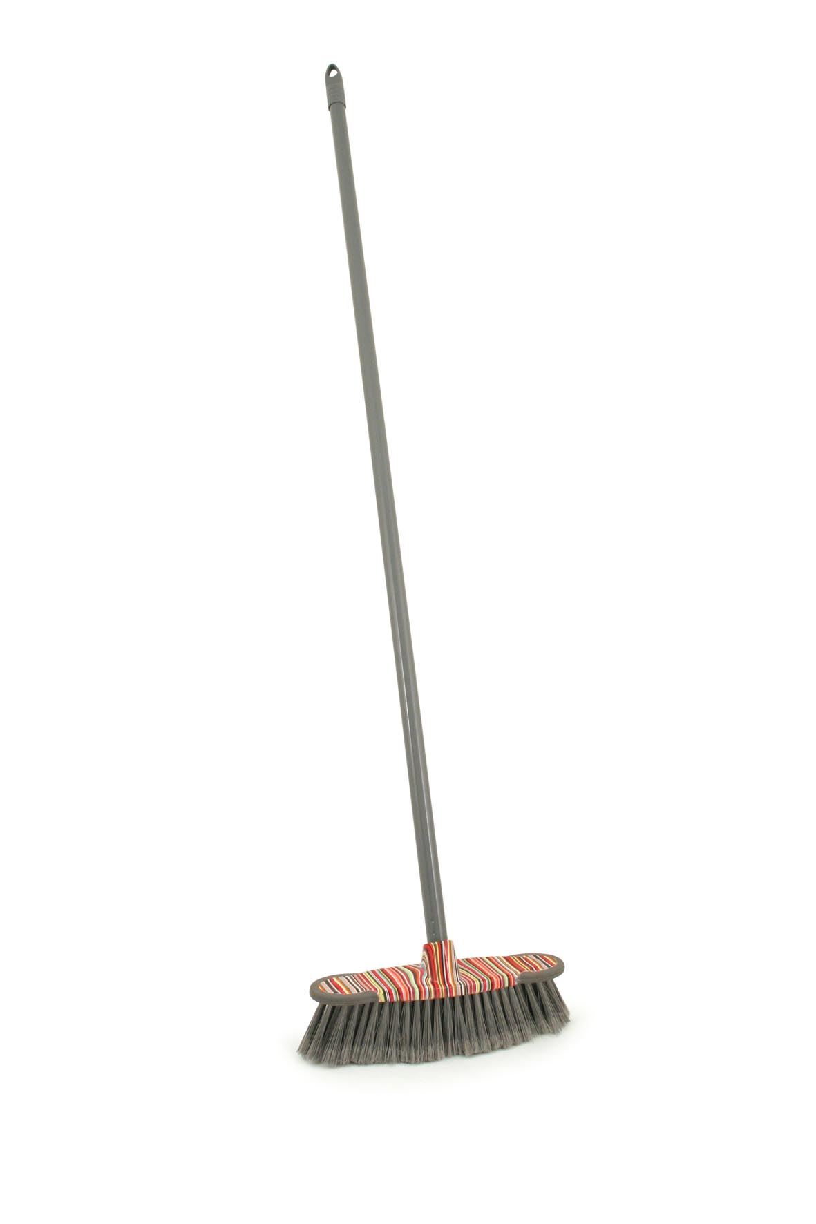 Patterned Indoor Broom Soft Bristle Sweeping Brush Colourful Kitchen