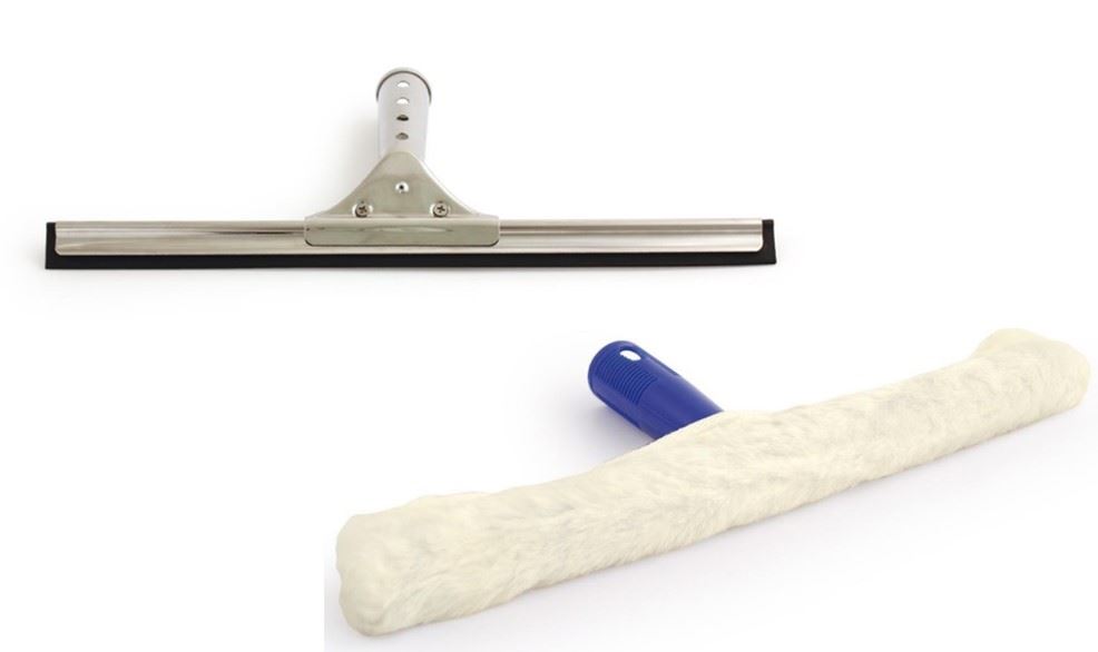Professional Window Cleaning Equipment Glass Rubber 14" Squeegee Blade + Cleaner eBay