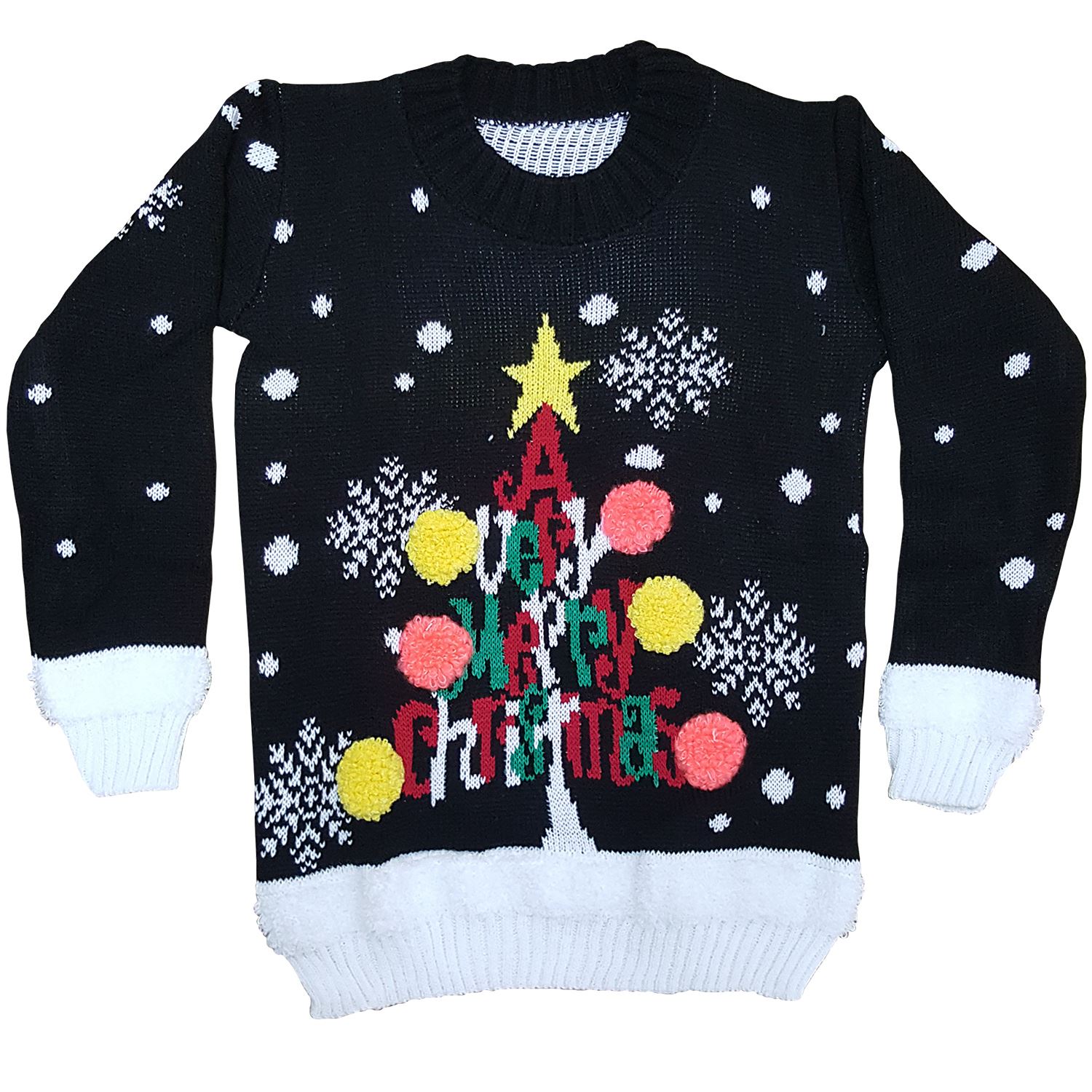 Kids Girls & Boys Xmas Novelty Knitted Christmas Jumper Sweater Top eBay