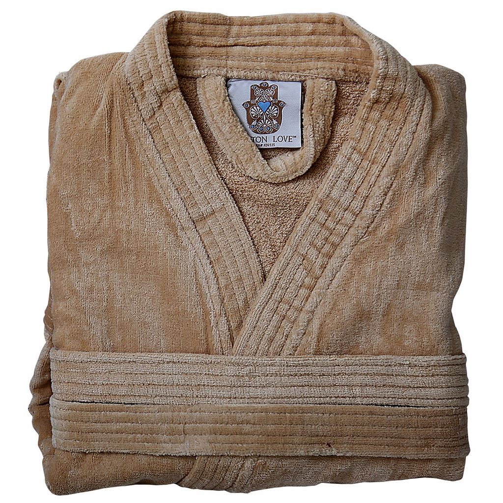 Womens Mens Terry Towelling Shawl Collar Nightwear Bathrobe Dressing