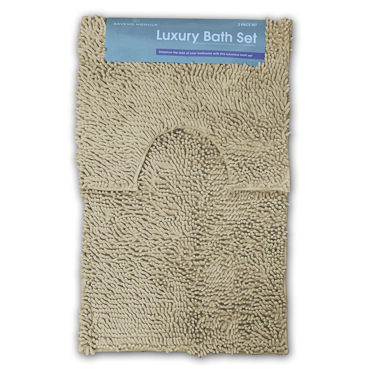 Luxury Loop Bath Set 2 Pcs Non Slip Rubber Pedestal Mat Bath Mat