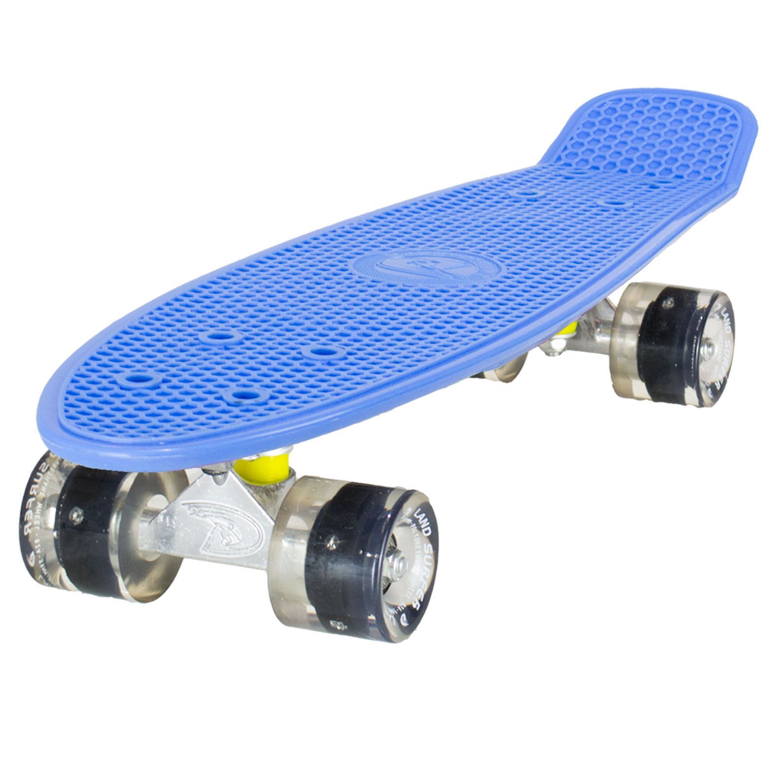 Land Surfer Cruiser Skateboard 22" Blue Board LED Black Wheels eBay