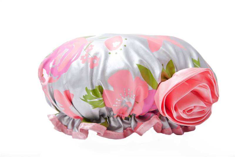 Bella Il Fiore Showercap Bath Shower Cap Retro Diva Ruffle eBay