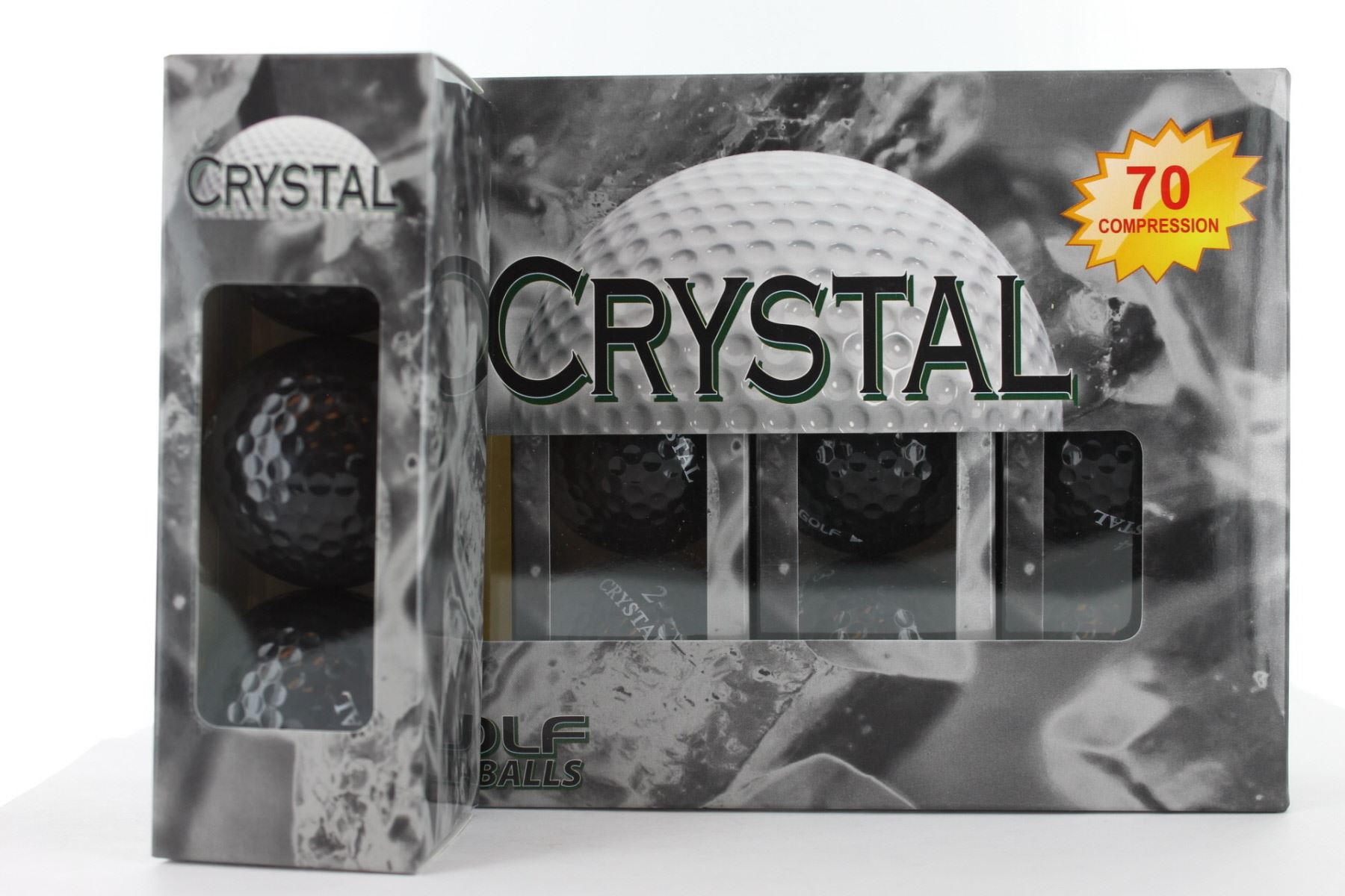 VGOLF One Dozen Crystal Golf Balls BLACK 70 Compression 432 Dimple Structure eBay