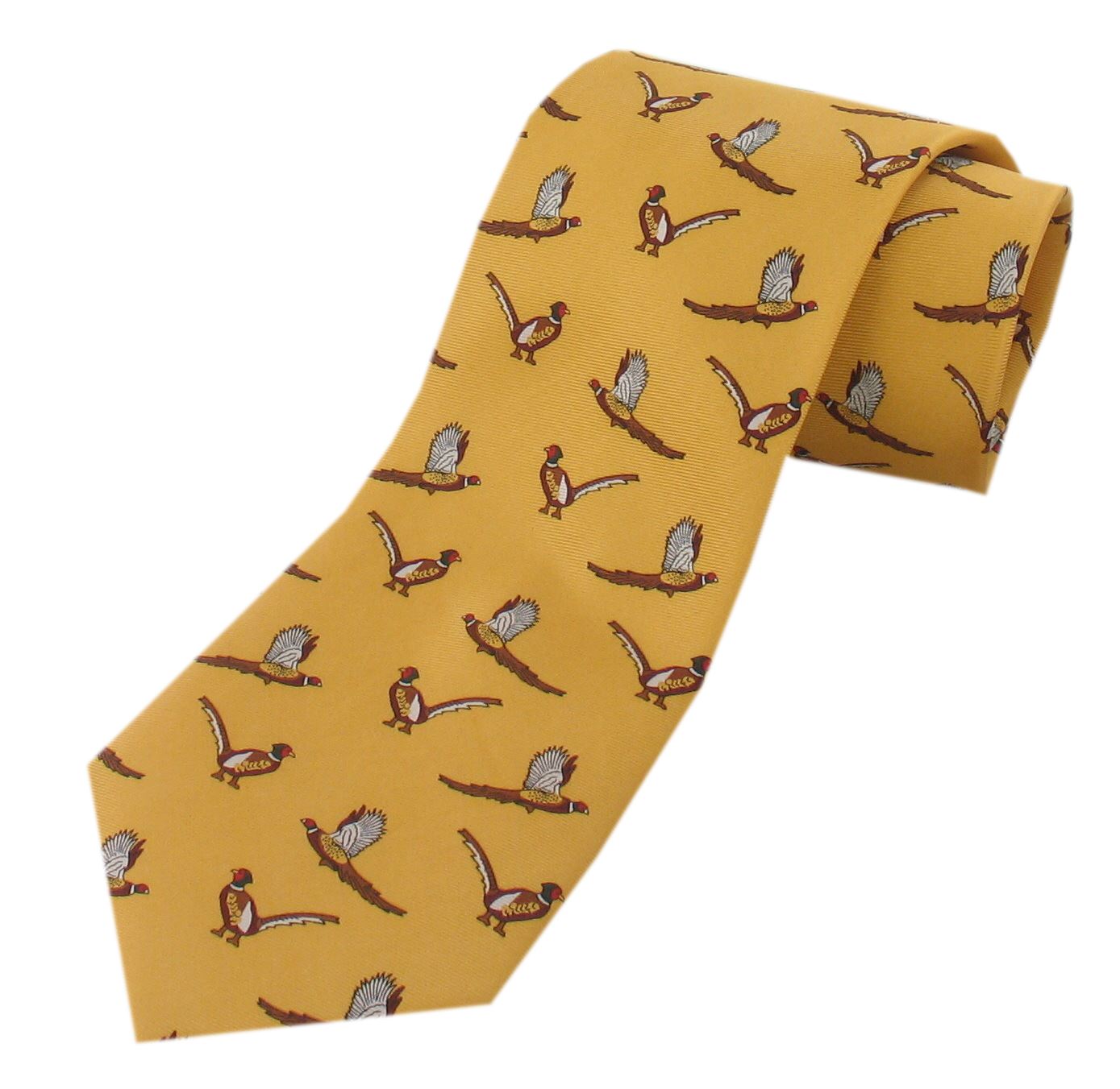 Mens Country Ties Shooting Ties Pheasants 100 Silk eBay