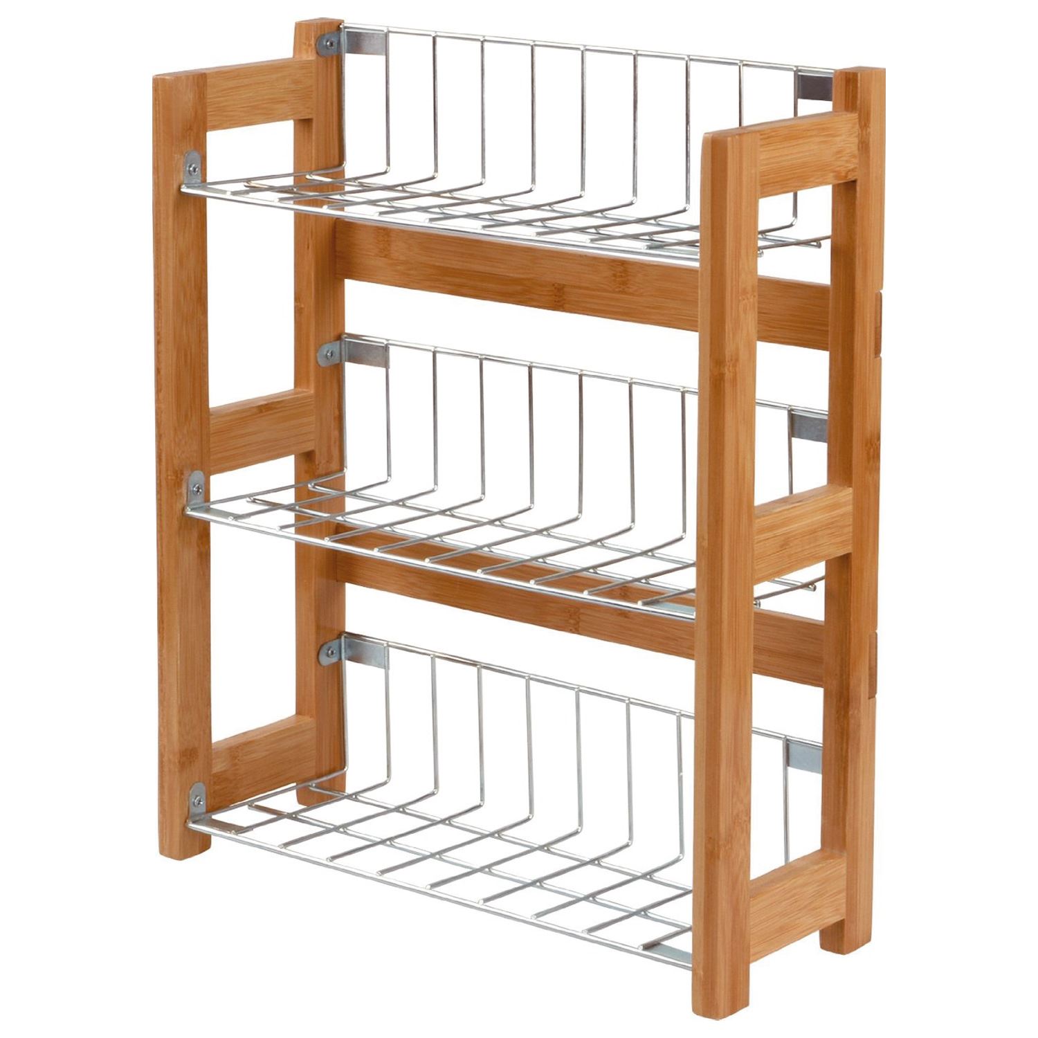 3 Tier Kitchen Spice Jars Rack Holder Shelves Storage Unit Free