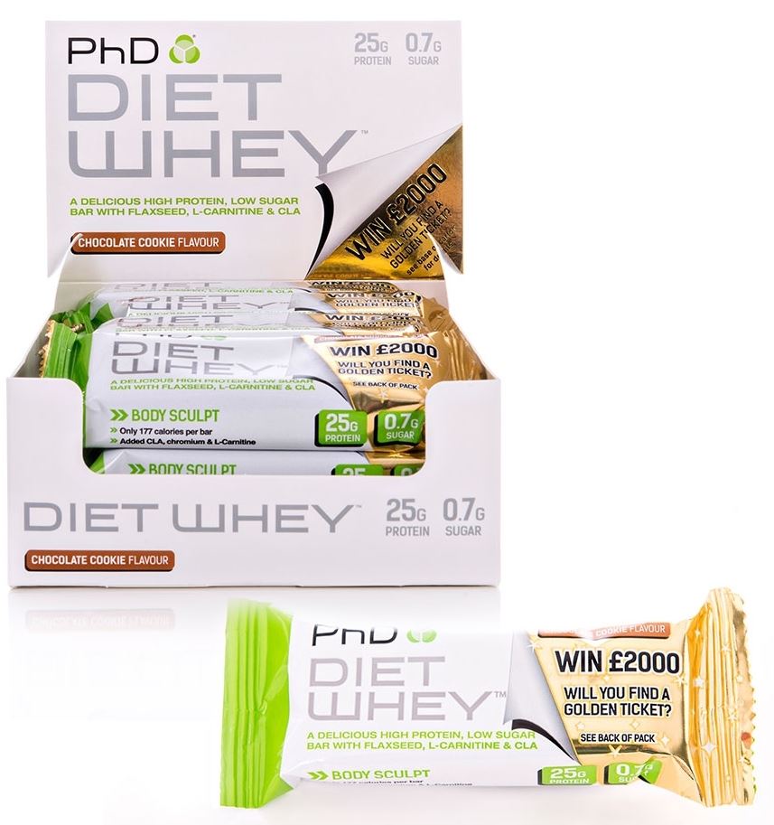 PHD Nutrition Diet Whey Protein Bars 12 x 50g Long Expiry Fast Delivery