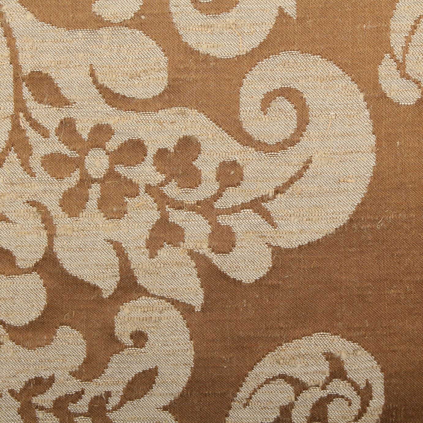 TRADITIONAL WOVEN REAL SILK COTTON BLEND JACQUARD UPHOLSTERY CURTAIN