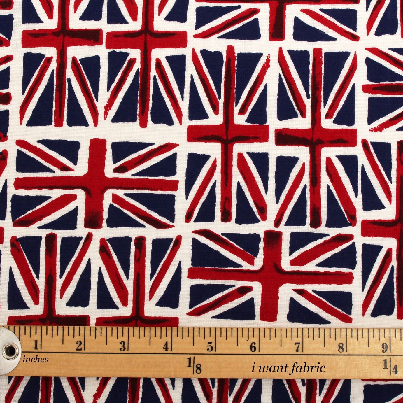 100 COTTON BRITISH FLAG UNION JACK ST CRAFTING PATCHWORK CRAFT