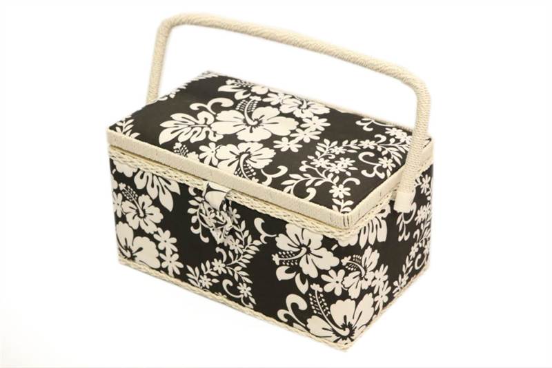 SEWING BASKET BOXES TRADITIONAL HABERDASHERY CRAFT KIT FABRIC BOX