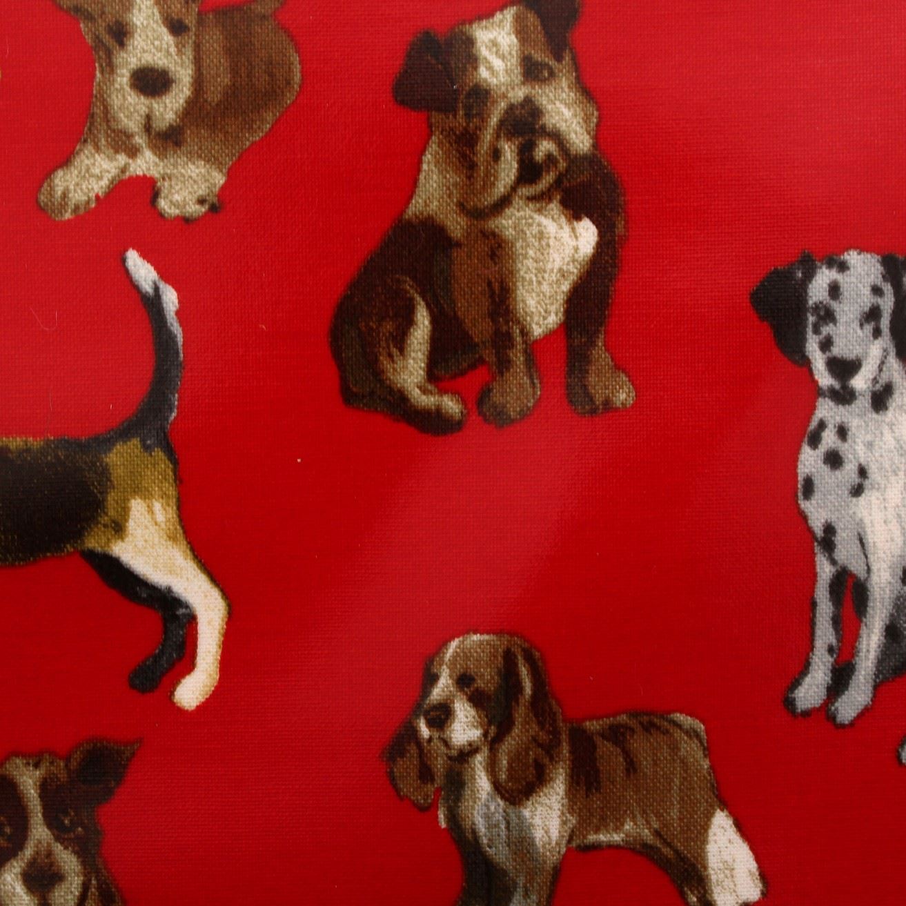 Dog Print Pattern PVC Oilcloth Tablecloth Covering Kitchen Wipeclean
