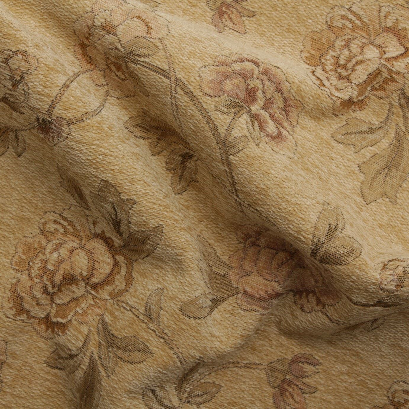 FLORAL DISTRESSED VINTAGE TRADITIONAL TAPESTRY CURTAIN CUSHION