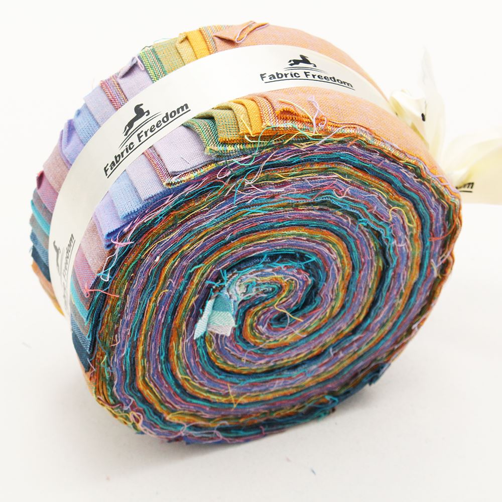 100COTTON JELLY ROLLS PATTERNED PATCHWORK STRIPS CRAFT & QUILTING