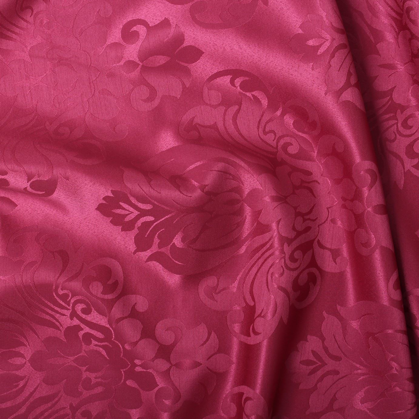 CLASSIC FLORAL FAUX SILK JACQUARD CURTAIN UPHOLSTERY FABRIC - 12 COLOURS - Picture 39 of 56
