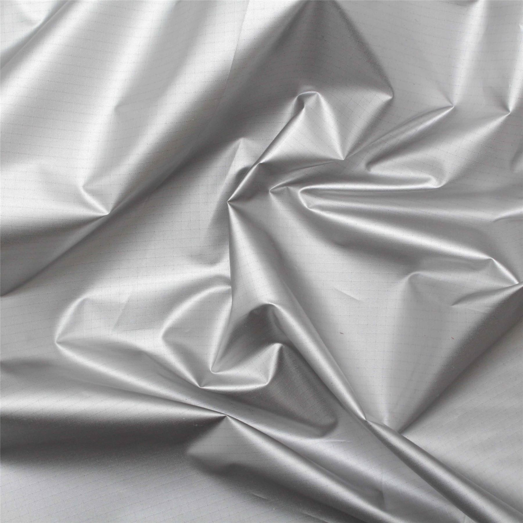 WATERPROOF BLACK & SILVER PU COATED NYLON REFLECTIVE AUTOMOTIVE OUTDOOR