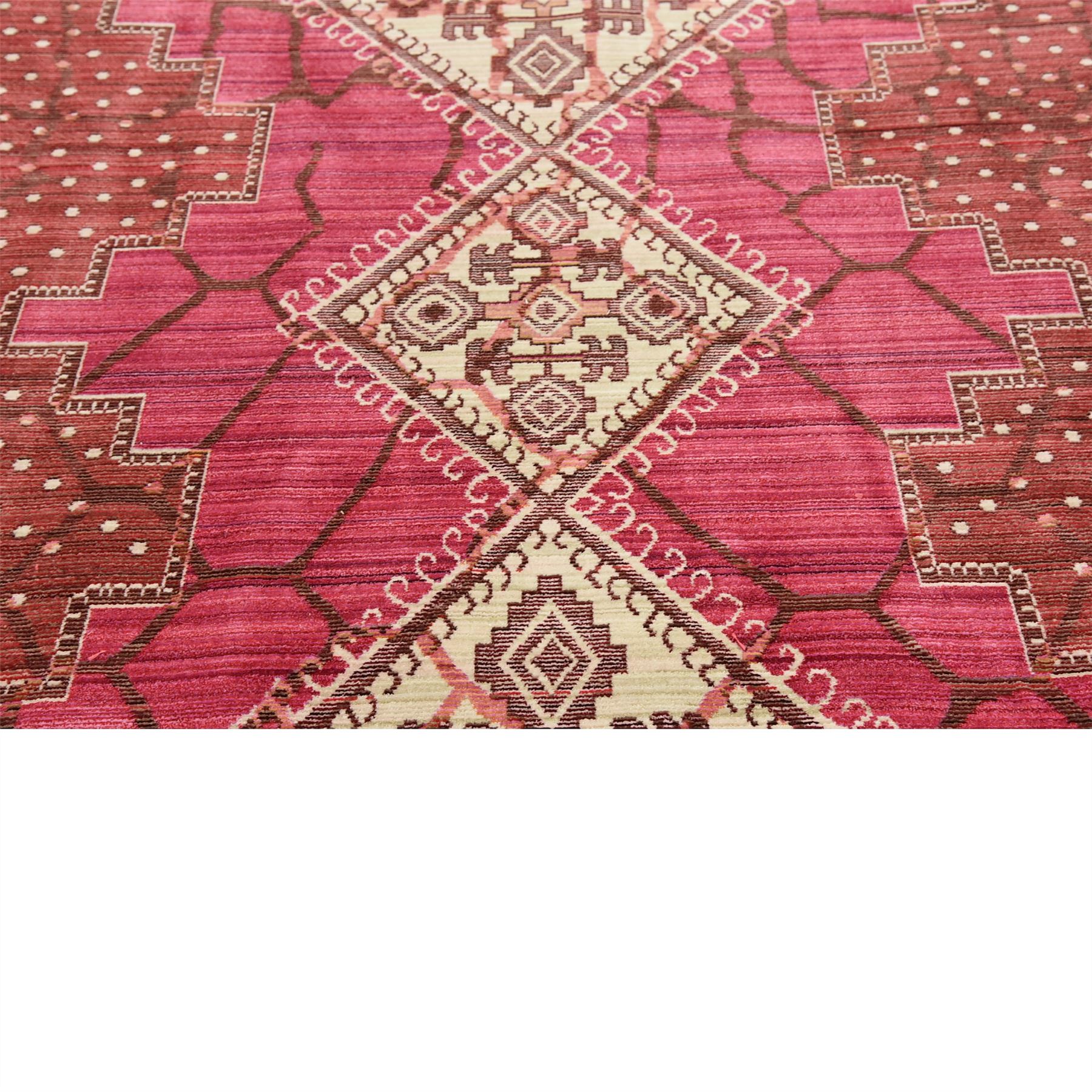 Modern Vintage Area Rugs Contemporary Carpet Round Magenta 6' x 6' Aria Rug eBay