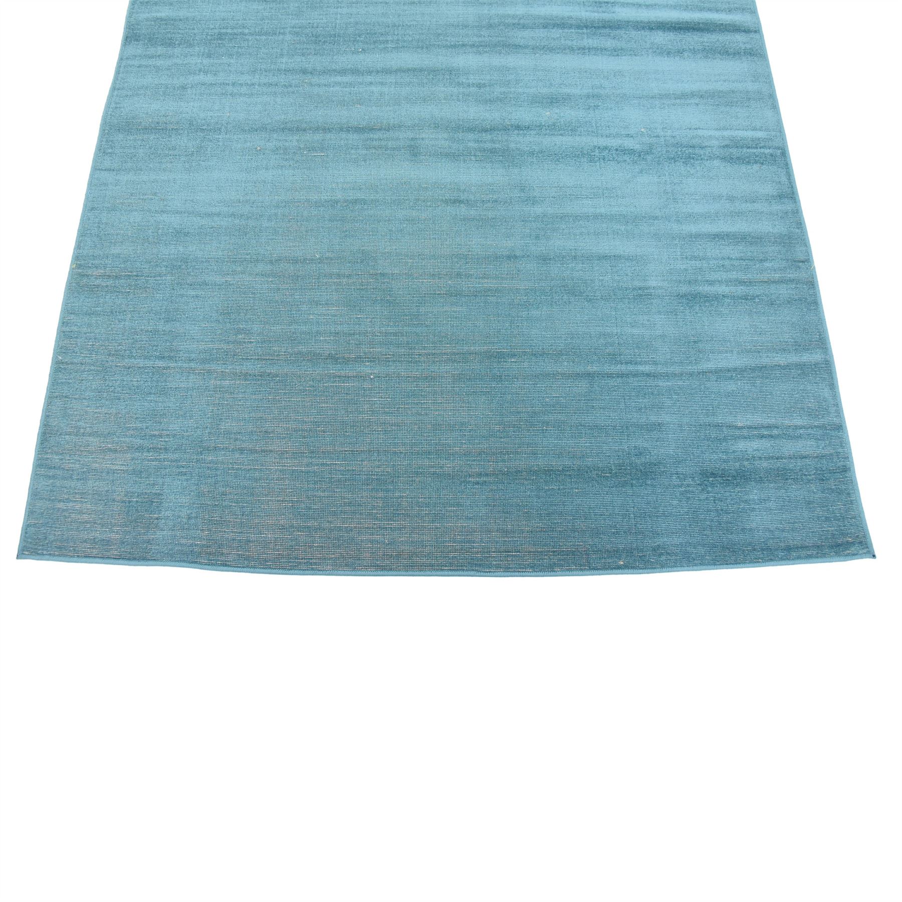 Teal 4' 11 x 8' Tribeca Heritage Area Carpets Flat Weave Modern Solid