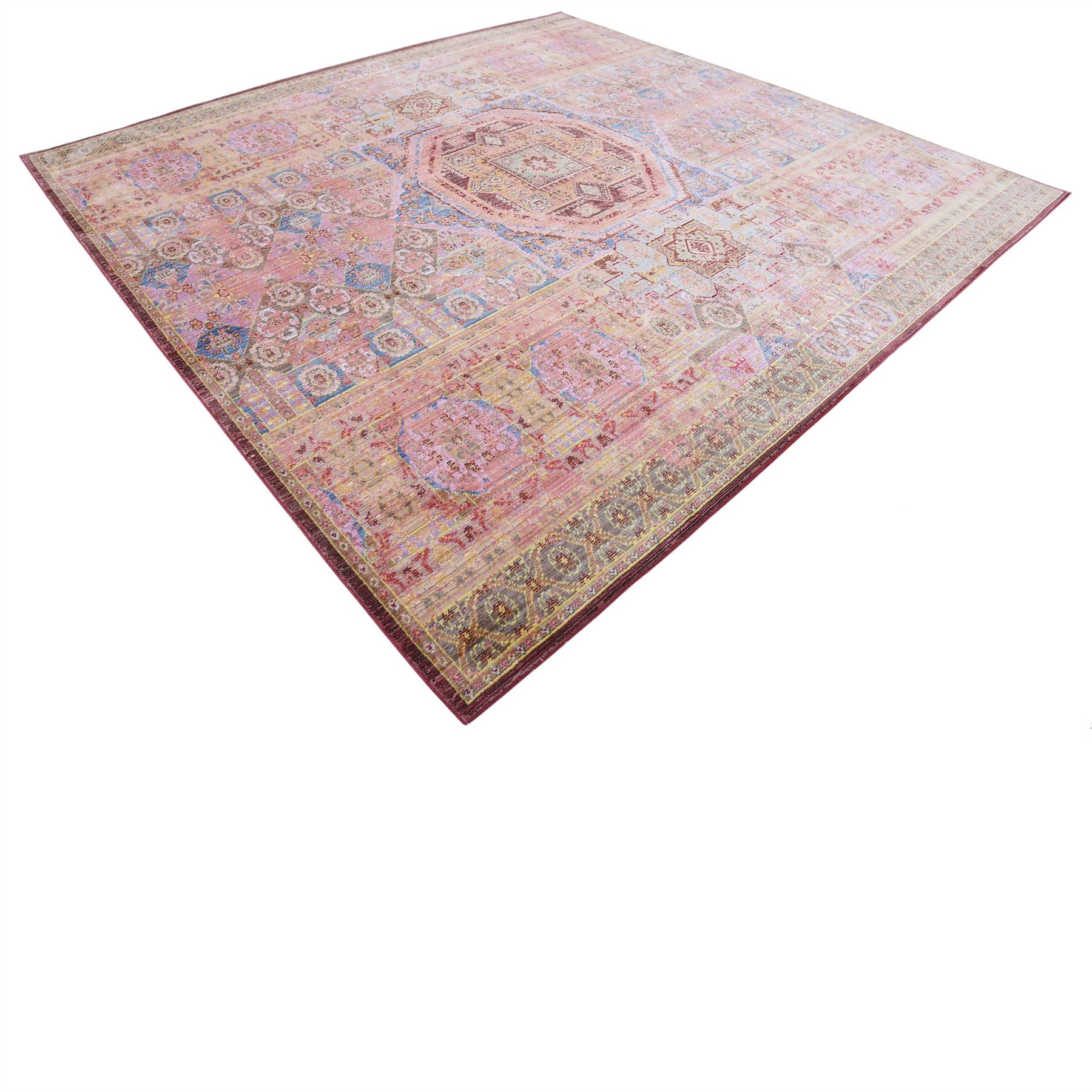 Modern Peach Rug Floor Mat Area Rugs Contemporary Carpet 100 Cotton