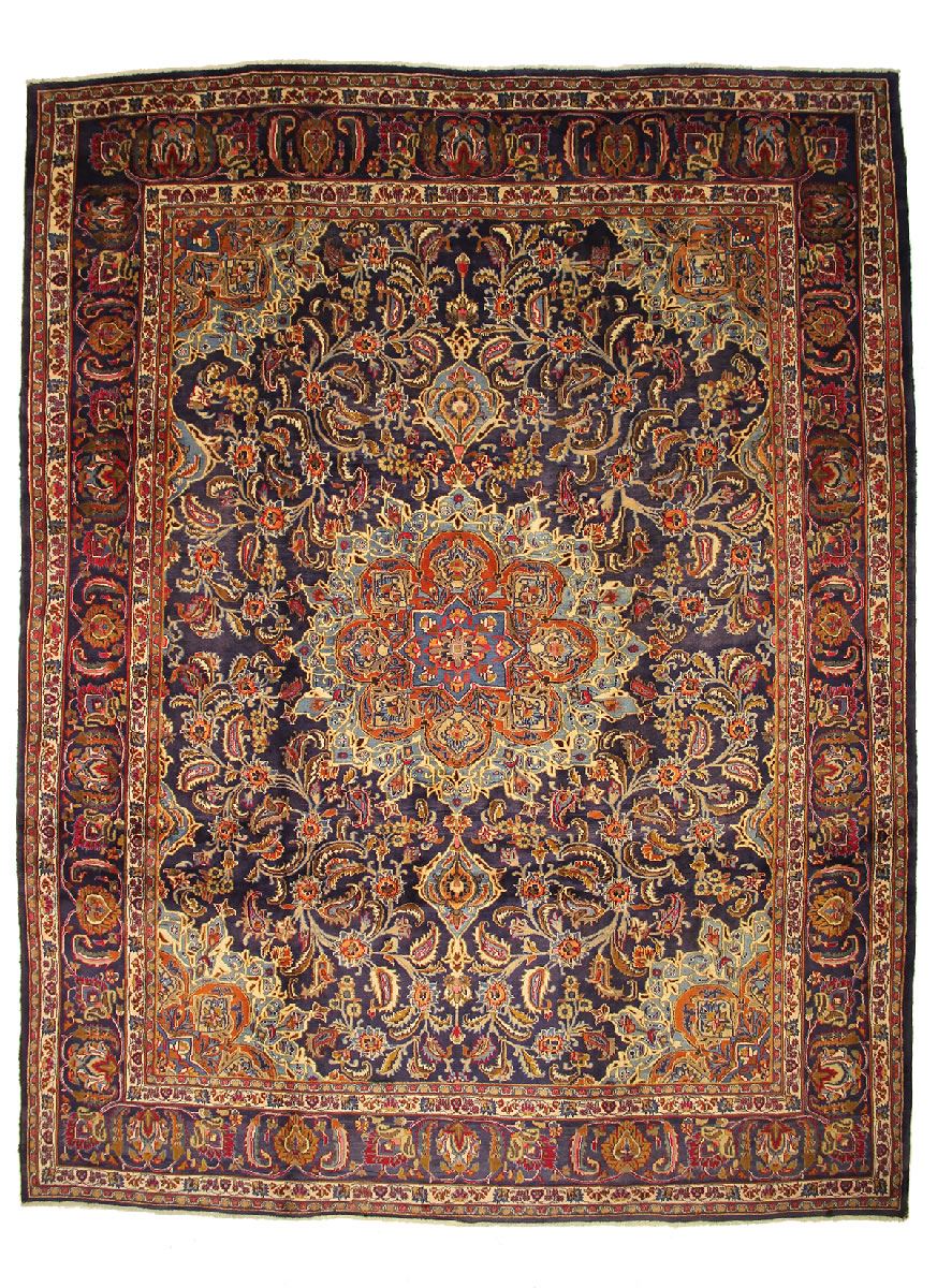 PERSIAN TRADITIONAL ANTIQUE WOOL 383 x 293 HANDMADE RUGS ORIENTAL RUG