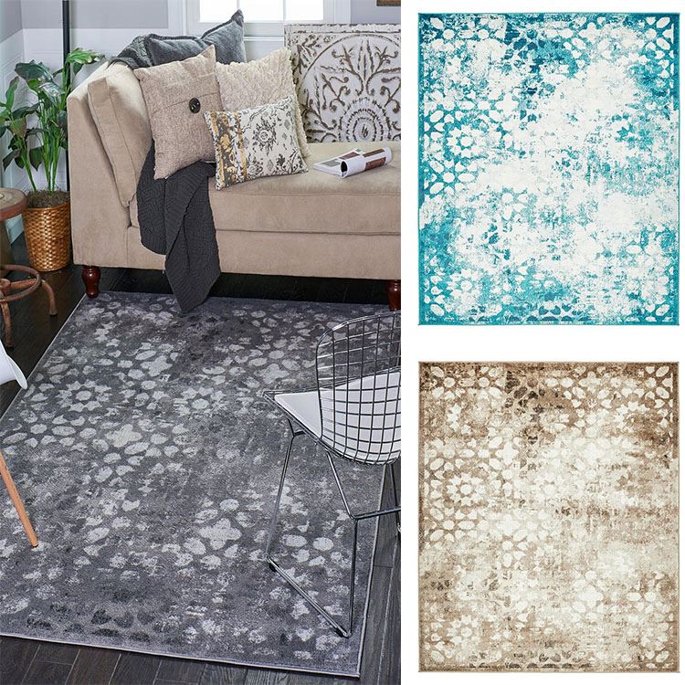 Faded Rugs Living Room Carpets Floor Rug Vintage Style Home Decor